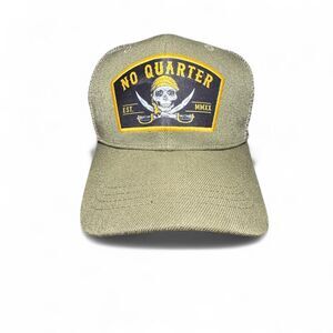 Relentless Betrayal No Quarter Men's Green Khaki Snapback Trucker Hat